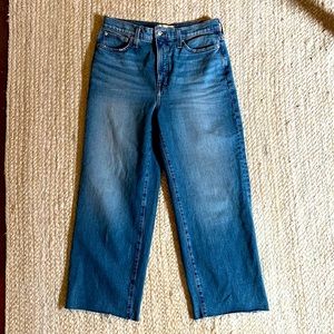 Unworn Madewell Jeans - The Perfect Vintage Wide Leg Crop Jeans